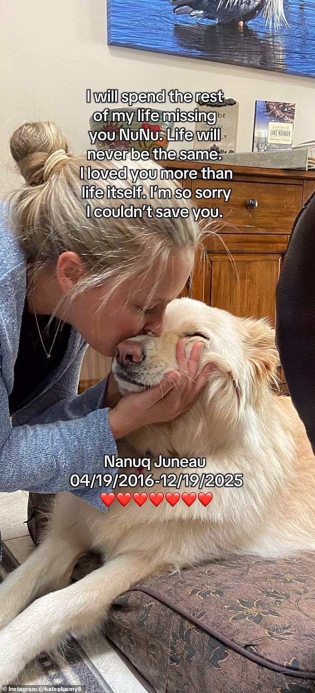 شاركت الشخصية التلفزيونية أن حياتها لن تعود كما كانت بعد وفاة نانوك