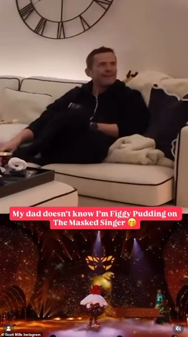 انتقل نجم راديو 2 إلى موقع Instagram يوم الأربعاء، حيث شارك مقطعًا لوالده وهو جالس على الأريكة ويشاهد العرض مع زوج سكوت سام فوغان. وظهرت والدة شريكه، سوزي، في المقطع أيضًا