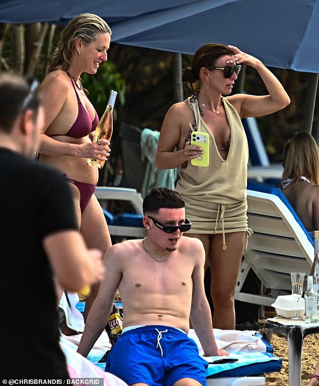 بدا أن العائلة تقضي وقتًا ممتعًا بينما كانوا يتناولون رقائق البطاطس والنبيذ