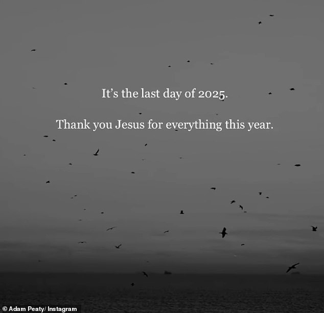 قدم آدم الشكر ليسوع في أول مشاركة له على وسائل التواصل الاجتماعي منذ زواجه من هولي وأخذ لقبها