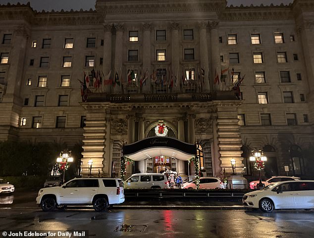 تم العثور على جثة جونز في غرفة بفندق فيرمونت بسان فرانسيسكو (في الصورة) في الساعات الأولى من يوم الخميس