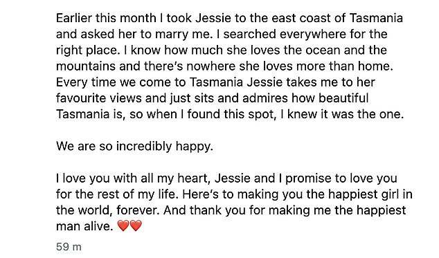 وكتب ويل عبر حسابه على إنستغرام: 