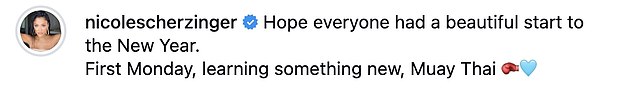 وعلقت نيكول على اللقطات، وشاركت أمنياتها الطيبة لمتابعيها لعام 2026، وكتبت: 