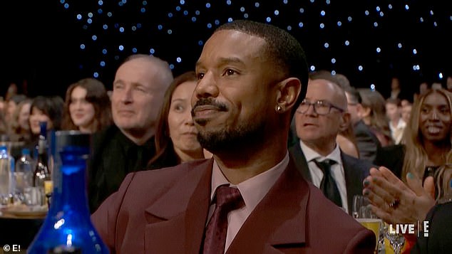 لم تكن سيفريد هي الشخصية الشهيرة الوحيدة التي سرعان ما انتشر رد فعلها على الخطاب. سرق مظهر مايكل بي جوردان ذو وجه البوكر الأضواء على الفور خلال خطاب تشالاميت العاطفي