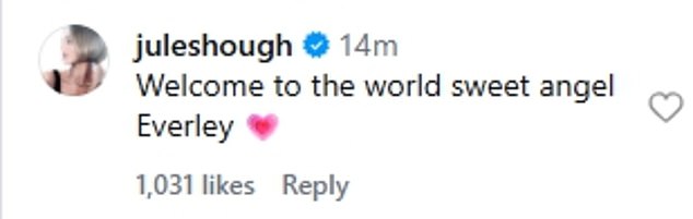 وعلقت على هذا المنشور قائلة: 