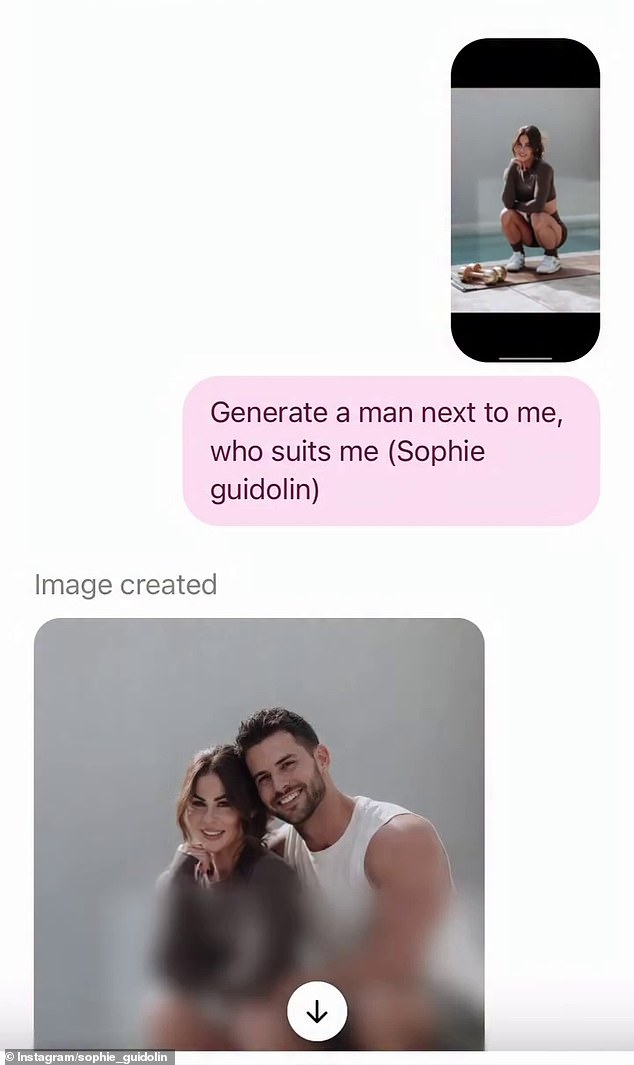 ومع ذلك، كشفت صوفي لمتابعيها أن هذا الشخص هو في الواقع روبوت يعمل بالذكاء الاصطناعي، تم إنشاؤه بواسطة ChatGPT