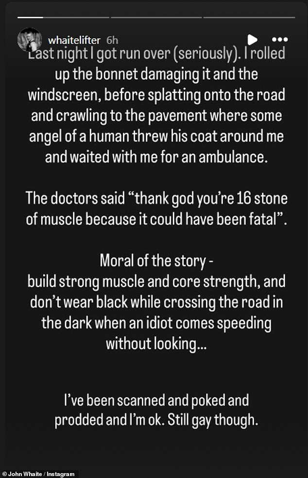 انتقل نجم Great British Bake Off، البالغ من العمر 36 عامًا، إلى إنستغرام ليتذكر اللحظة المرعبة التي 