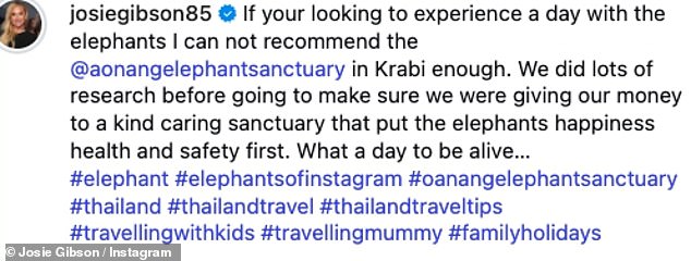 عند الرد على التعليقات، اندفعت جوزي قائلة: 