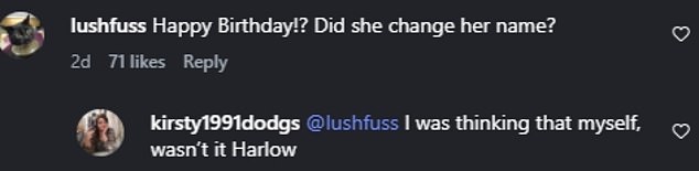 قفز بعض المعجبين إلى قسم التعليقات في منشور عيد الميلاد، ولاحظوا أن ابنة ريتشي تستخدم اسمها الأوسط