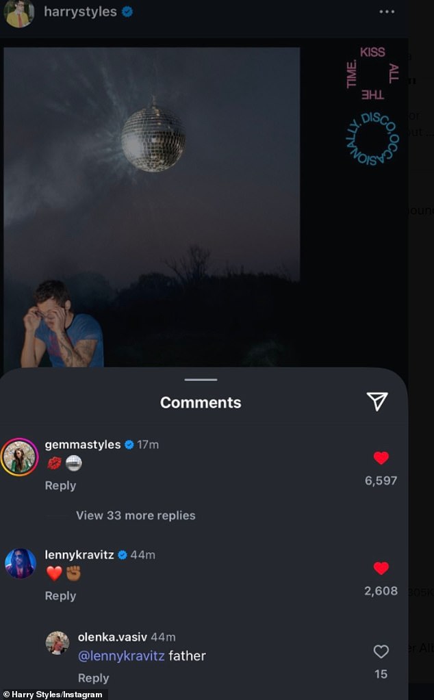 تلقى هاري ستايلز الدعم من ليني والد صديقته زوي كرافيتز بعد أن أعلن أنه سيصدر ألبومه الرابع.