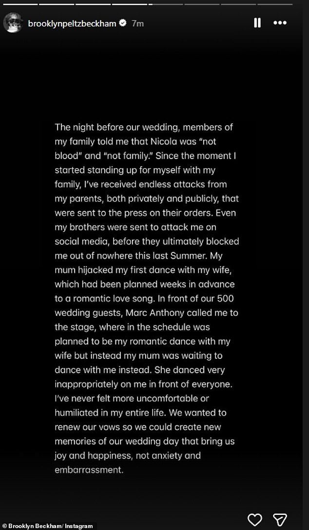 وقالت بروكلين: 