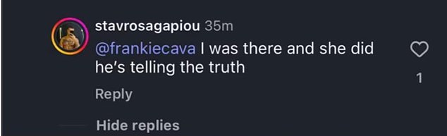 لقد تحدث ضيف حفل الزفاف ستافروس الآن، وأصر على أنه شهد رقص فيكتوريا 