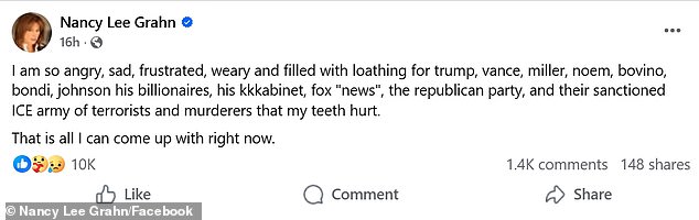 وكتب مواطن إلينوي على فيسبوك يوم السبت: 