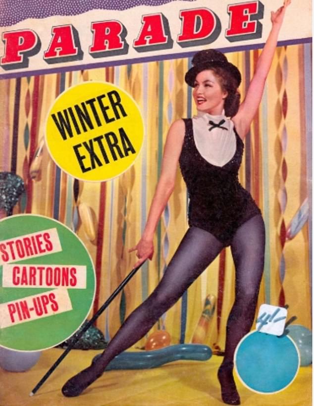 هنا تظهر السيدة طويلة الساقين - التي يبلغ طولها 5 أقدام و11 بوصة - على أحد أغلفة مجلاتها