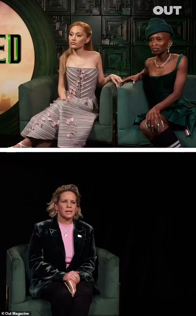 كانت إحدى أبرز المقابلات التي لا تنسى في عام 2024 هي عندما قامت أريانا بإمساك إصبع السبابة لسينثيا في لحظة عاطفية خلال مقابلة مع الصحفية تريسي إي جيلكريست.