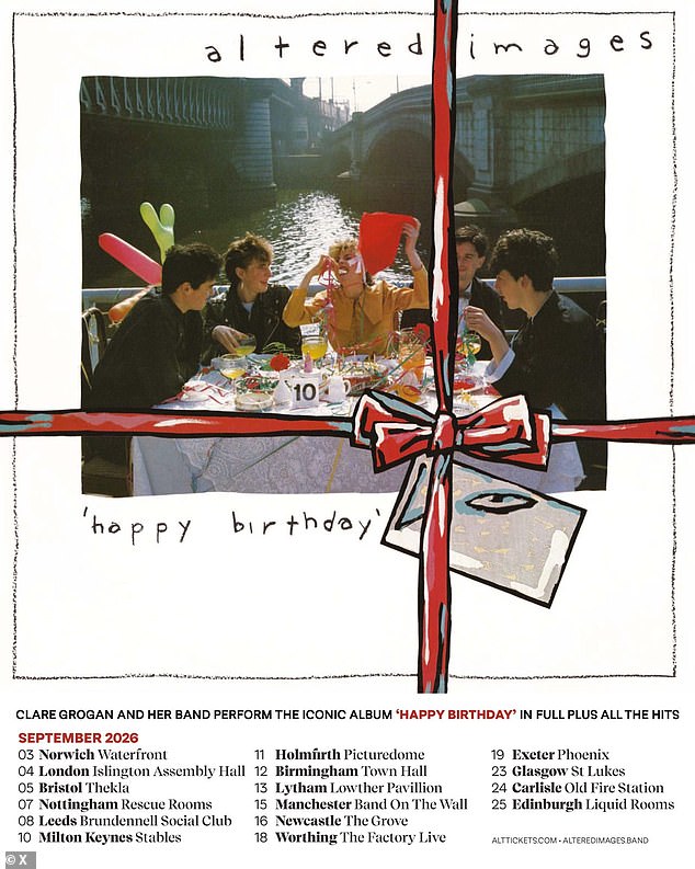 لا تزال النجمة شابة وجذابة كما كانت دائمًا، حيث قامت مع زملائها في الفرقة بجولة في المهرجانات الأوروبية الصيف الماضي، قبل الإعلان عن عروض أقرب إلى الوطن في وقت لاحق من هذا العام.