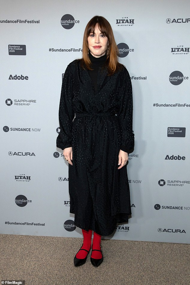 كانت النجمة السينمائية ذات الشعر الأحمر تحضر العرض الأول لفيلم Run Amok خلال مهرجان Sundance السينمائي لعام 2026 في مسرح Eccles Center في 26 يناير.