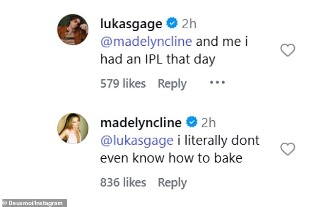 ثم مازحت ممثلة برنامج People We Meet on Vacation قائلة إنهما خضعتا لعلاج تجميلي للبشرة بالضوء النبضي المكثف (IPL) في ذلك اليوم، وأعربت كلاين عن أسفها لأنها 