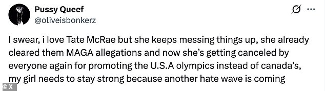 وقارن أحد المعجبين الفضيحة الوطنية بالانتقادات التي تعرض لها تيت لتعاونه مع مغني موسيقى الكانتري مورغان والين، الذي تم تجنبه لفترة وجيزة بسبب لفظه كلمة 