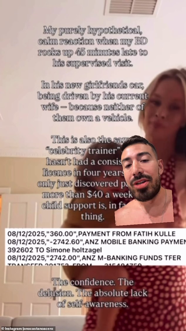 ولكن يبدو أن تحالفهما غير المستقر من أجل ابنتهما قد بدأ في الانهيار، بعد أن انتقد سيمون مدرب المشاهير على إنستغرام.