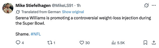 قال أحد مستخدمي X إنه من 