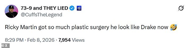 قارن البعض مارتن بمشاهير آخرين من حيث المظهر