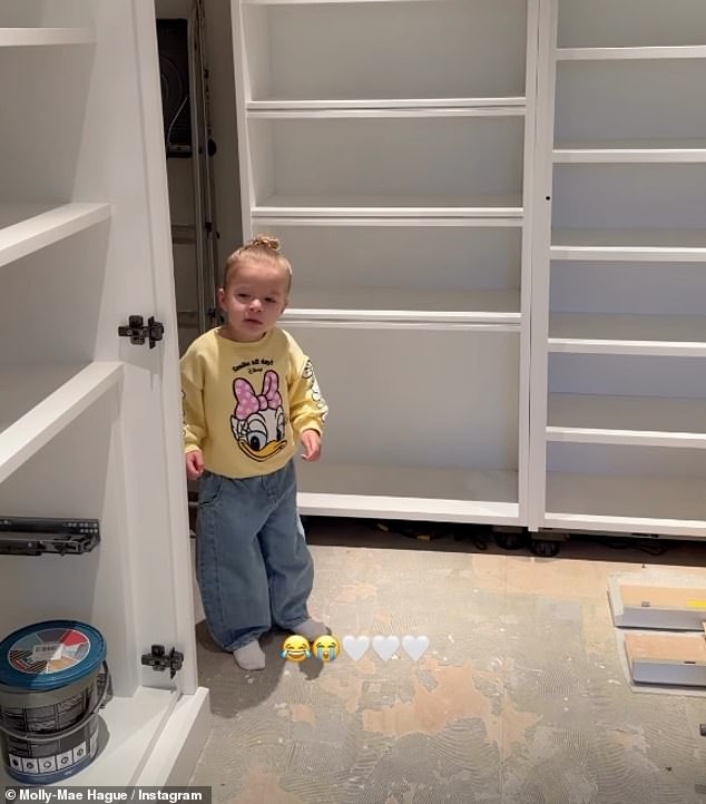 حتى أن خزانة الملابس حصلت على موافقة ابنة لاهاي، بامبي، على الرغم من ادعاء الطفلة البالغة من العمر ثلاث سنوات أنها بحاجة ماسة إلى سجادة.